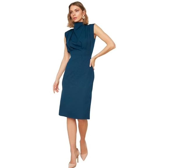 TRENDYOL Black Dress NWT - Picture 4 of 11